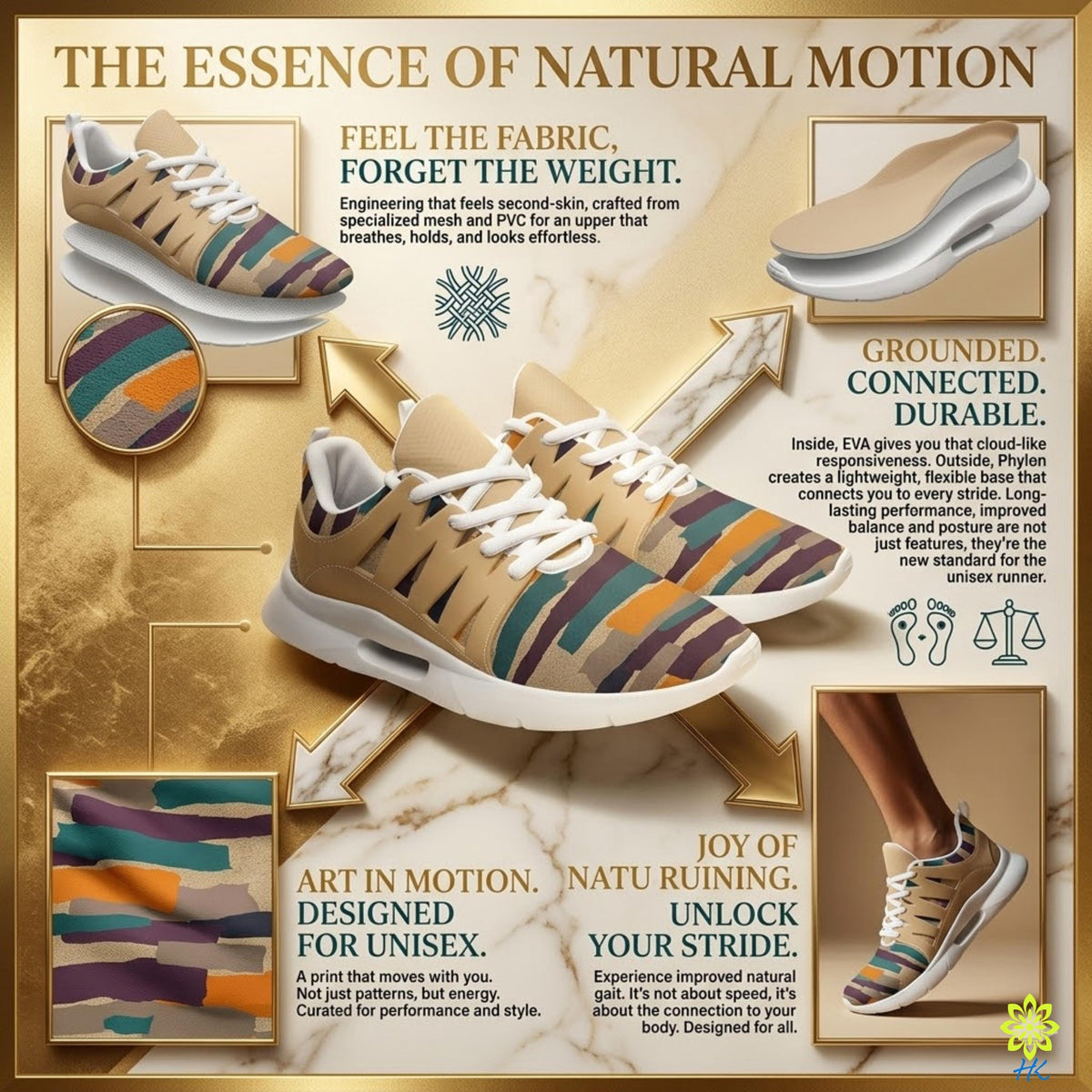 a poster with different types of shoes on it