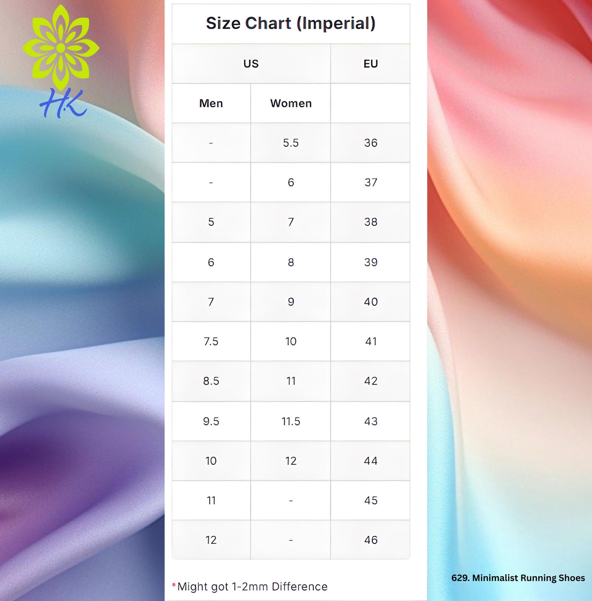 Size Chart (Imperial)
