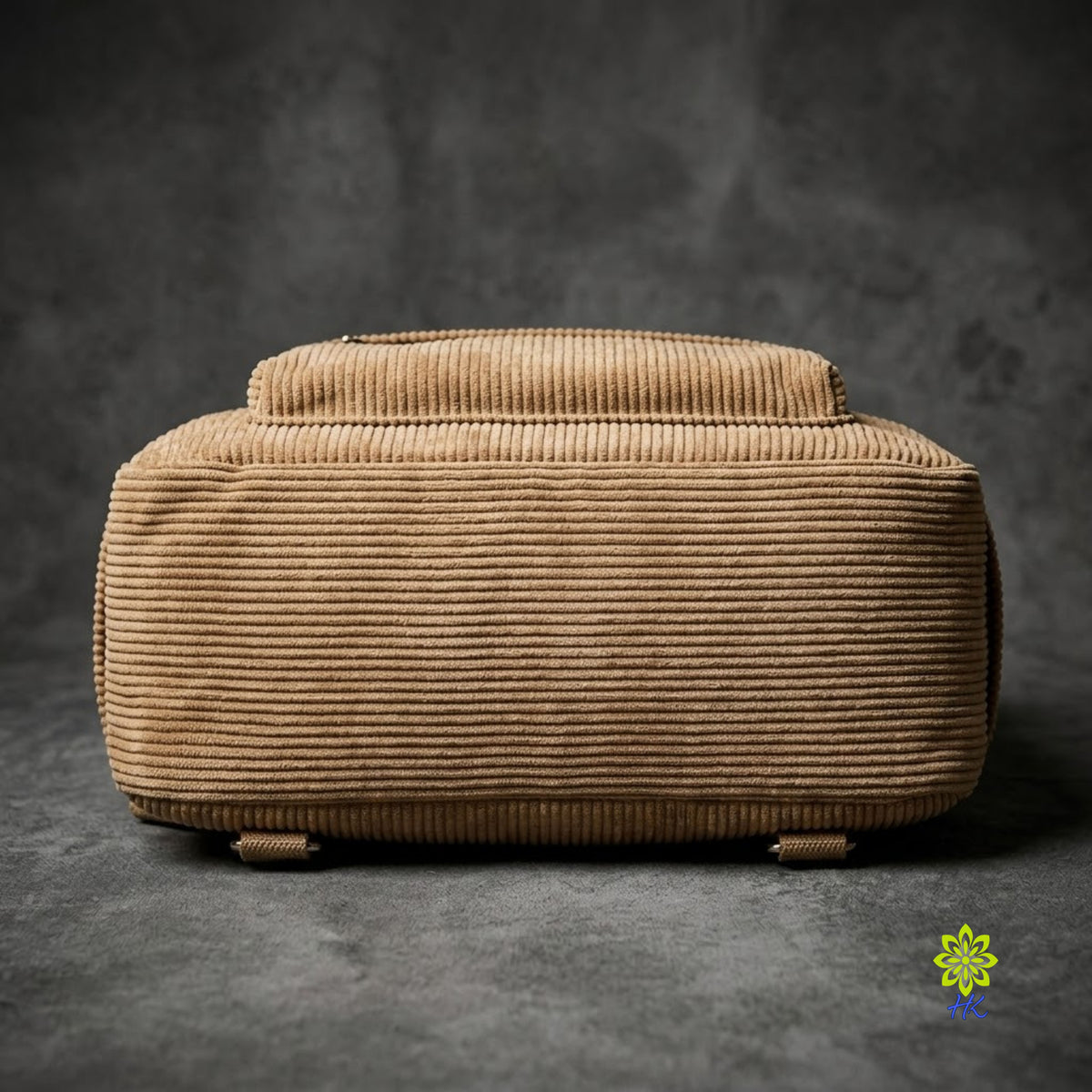 コーデュロイ キャンパス デイパック フロントジップポケット付き