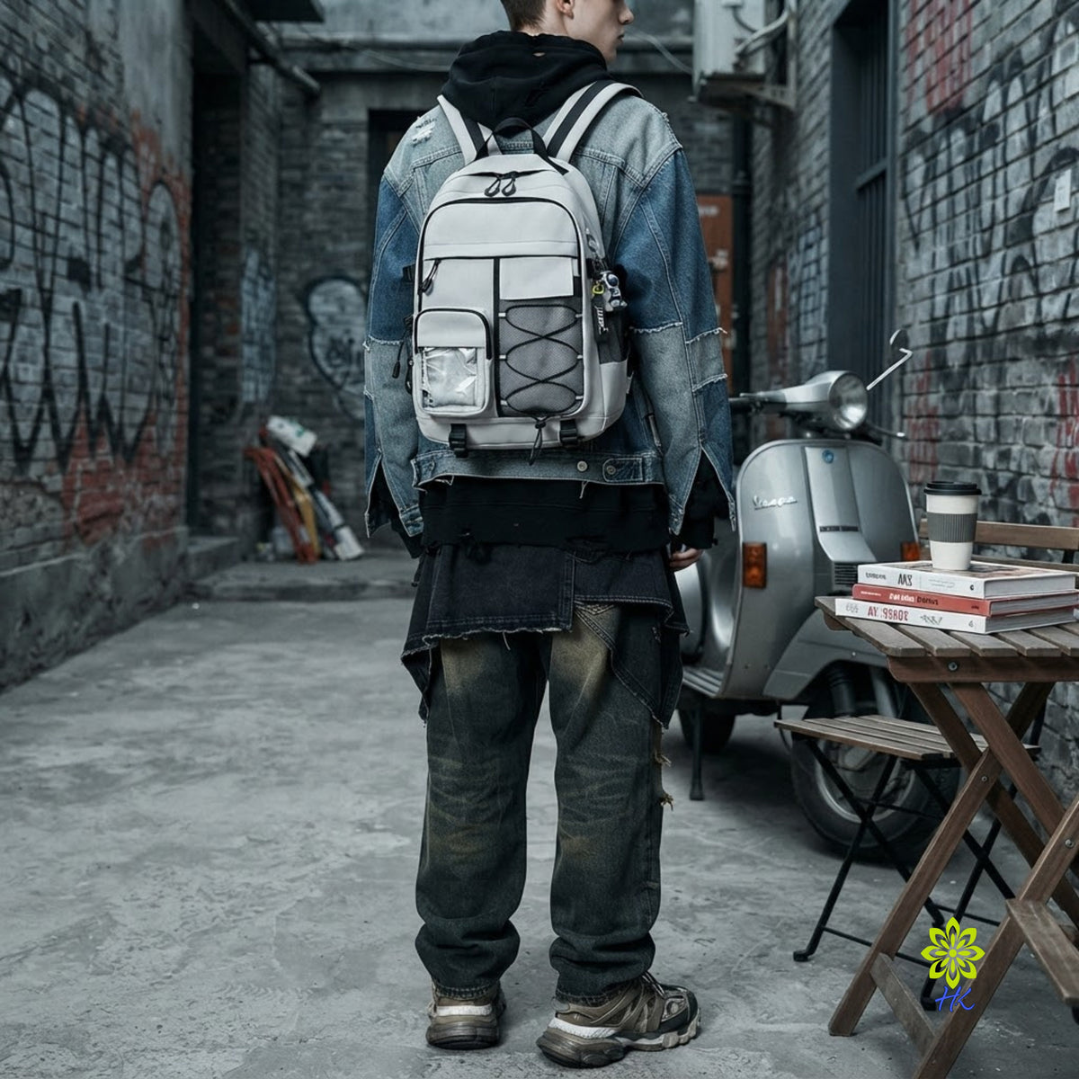 Geräumiger Rucksack für Schule und Reise