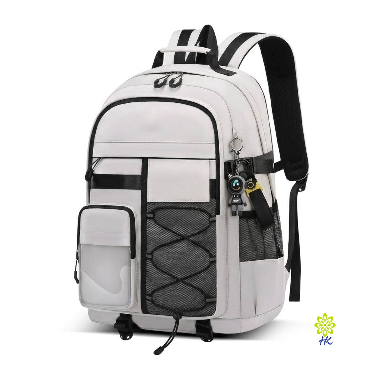 Geräumiger Rucksack für Schule und Reise