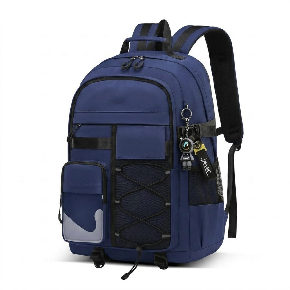 Geräumiger Rucksack für Schule und Reise
