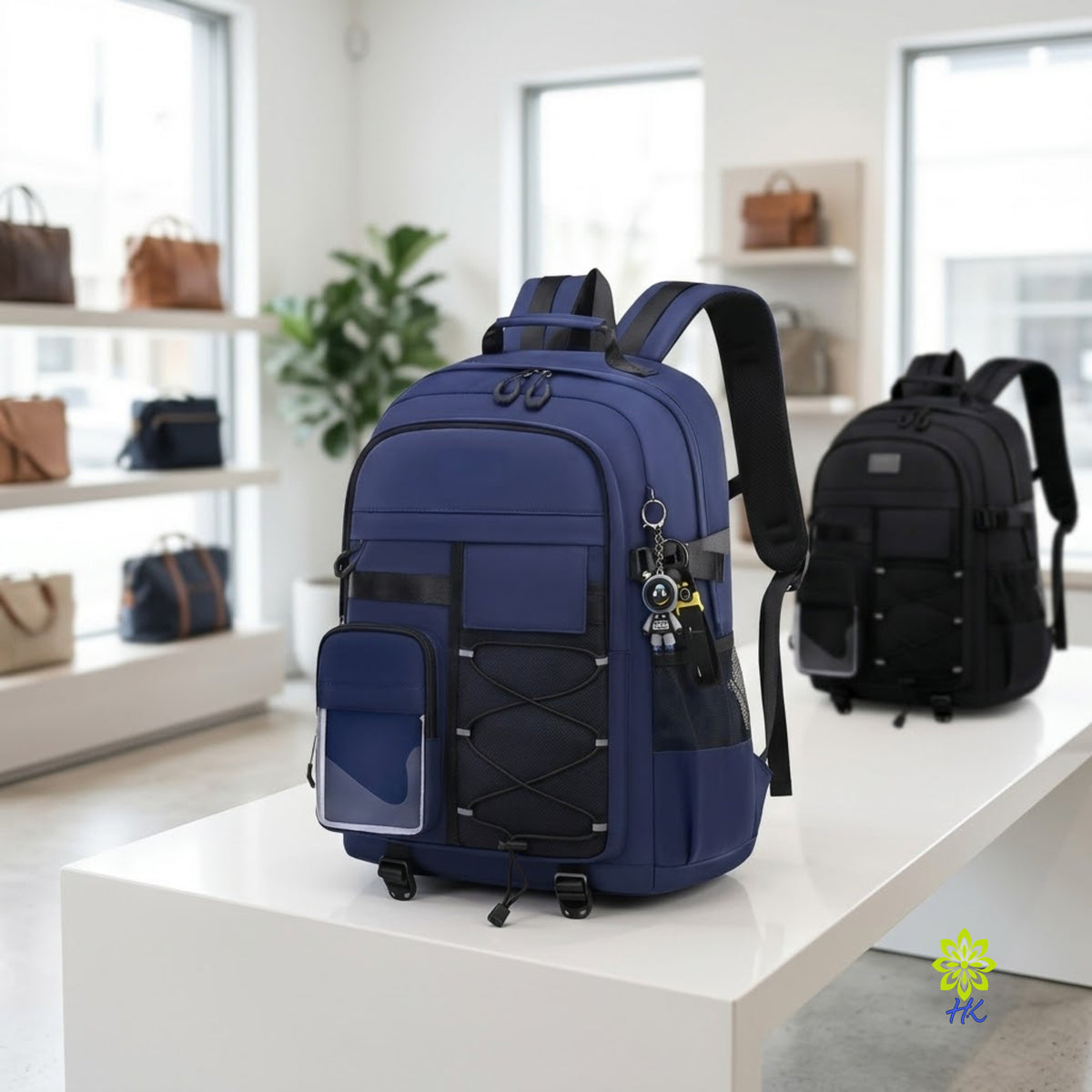 Geräumiger Rucksack für Schule und Reise