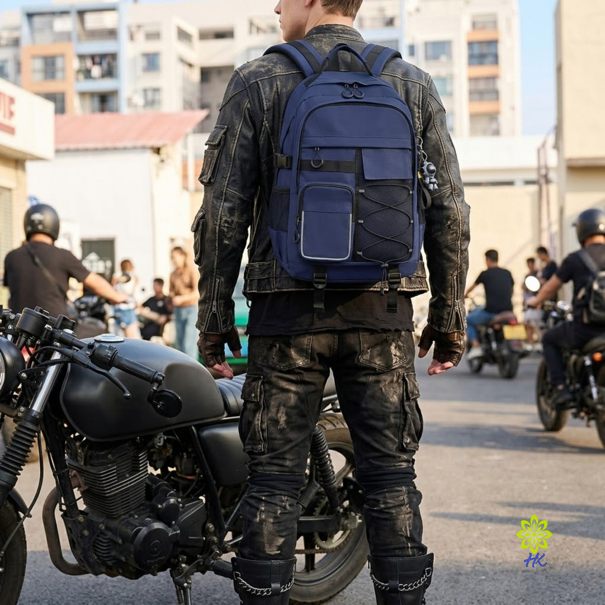 Geräumiger Rucksack für Schule und Reise