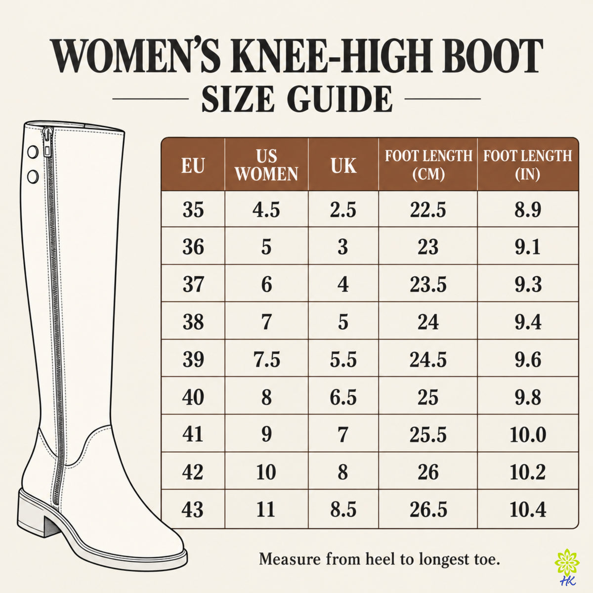 Women’s Suede Tall Boots with Side Zip and Low Block Heel