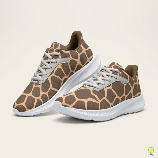 Zapatillas bajas de malla para hombre y mujer con estampado de jirafa