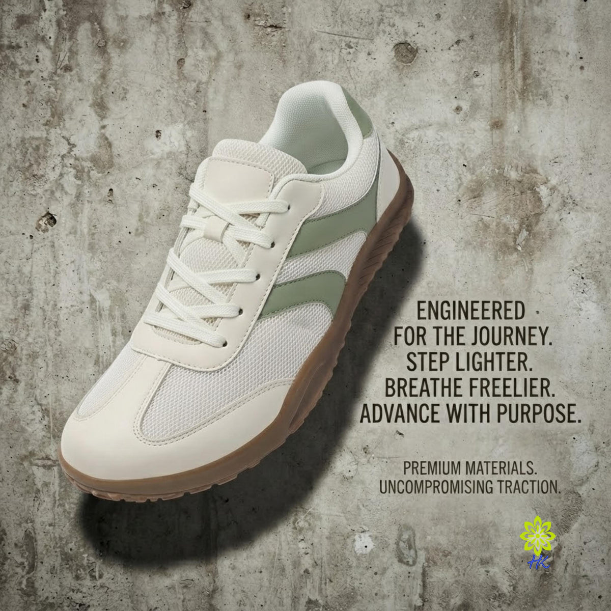 Retro Wide Toe Mesh Walking Sneakers