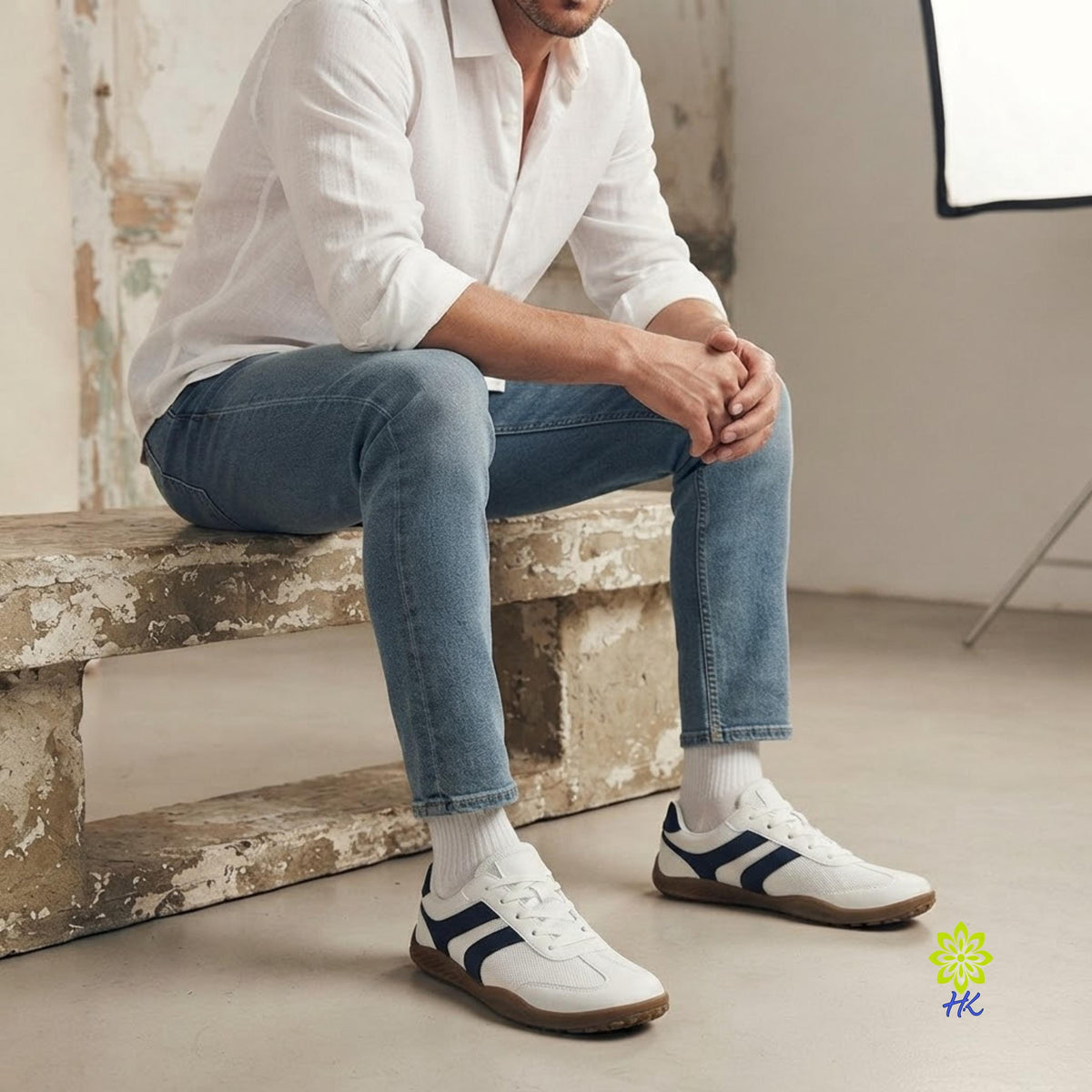 Baskets Homme & Femme en mesh, coupe ample, semelle gomme, EU 36–48