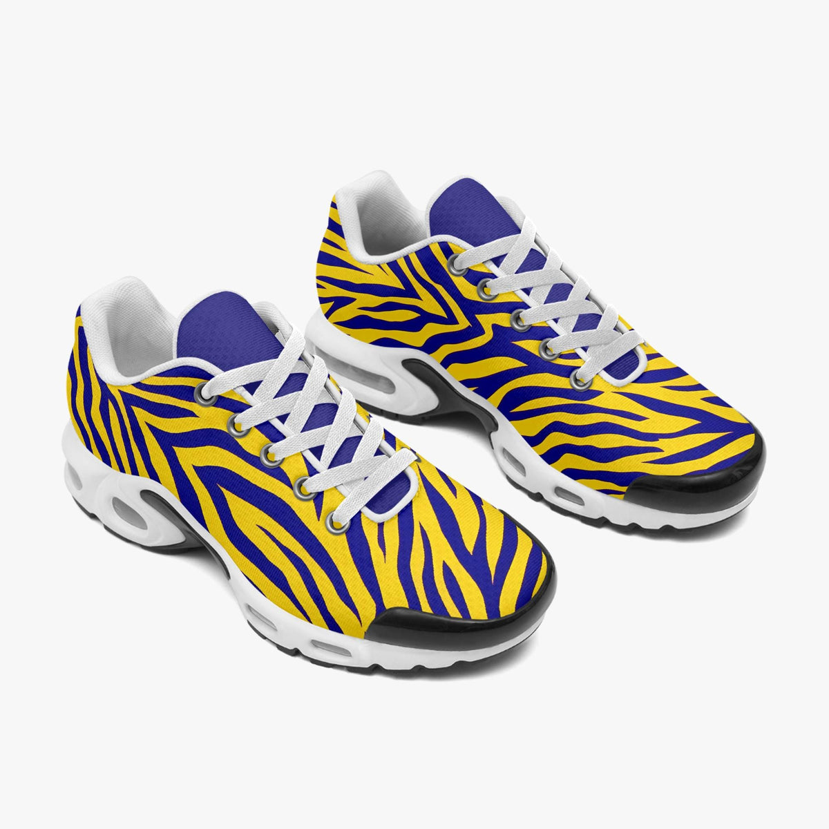 Animal Stripe Men’s Cushioned Lace-Up Sneakers