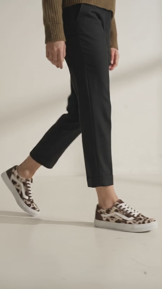 Cow Print Sneakers, Canvas Low Top Lace-Up Shoes for Men and Women